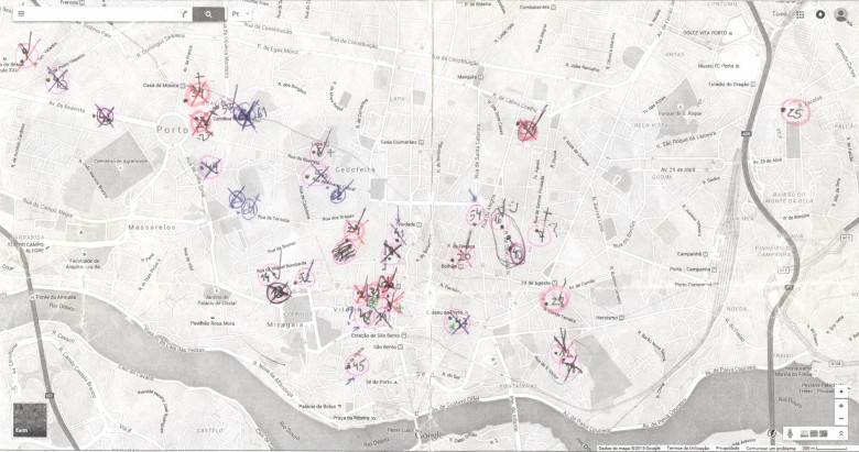 Mapa de procura de emprego – Porto